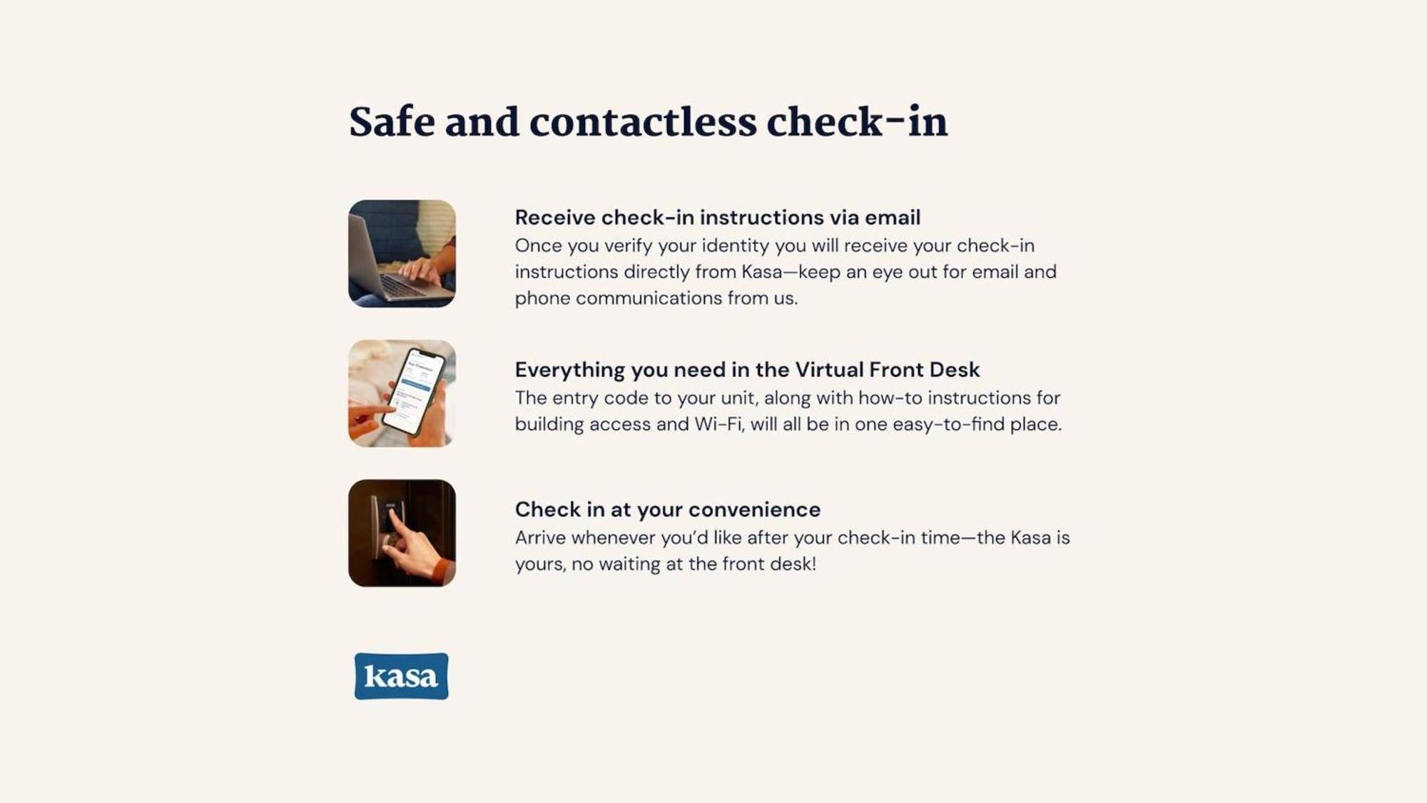 Queen Studio Self Check Virtual Front Desk